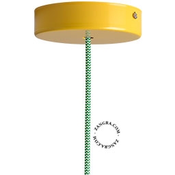 lacquered ceiling rose - yellow