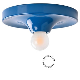 blå Space Age lampa Eli – Ø 26 cm