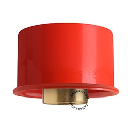 candeeiro de parede ou de teto vermelho - Ø 8 cm
