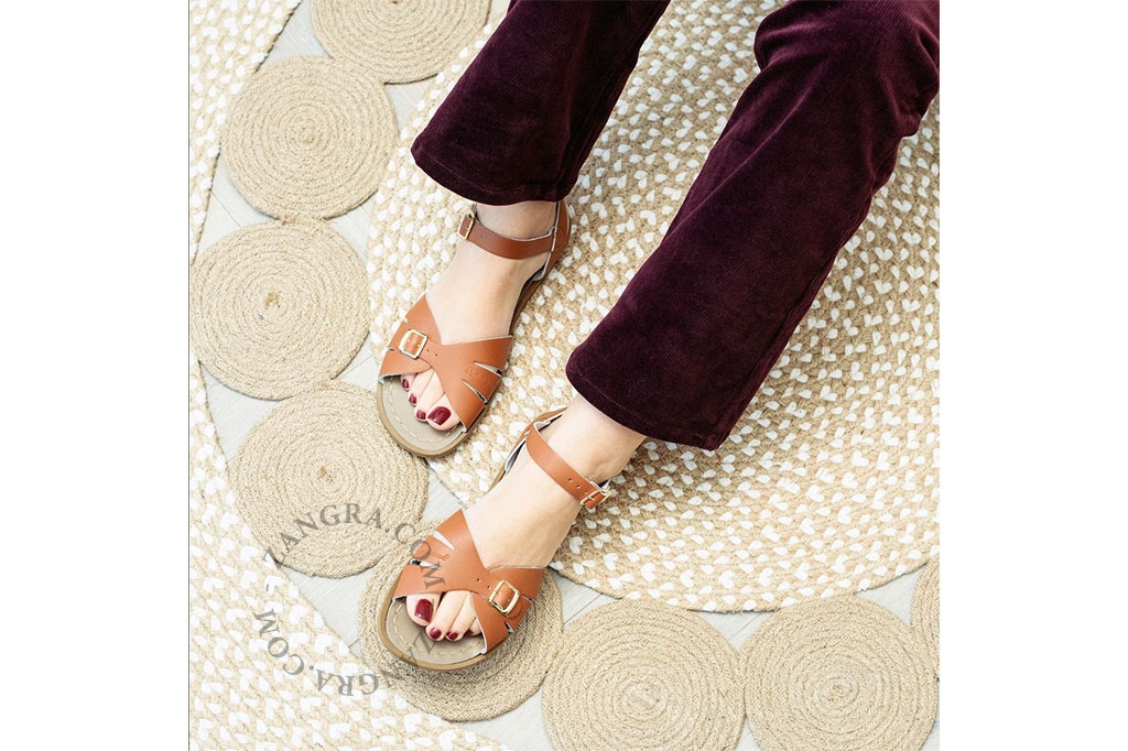 sandalias de cuero para el agua - marrón