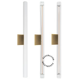brass wall or ceiling light S14d - 50 cm