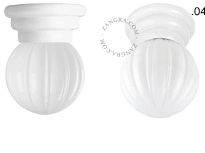 white porcelain Art Deco light Daniel