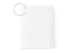 honeycomb bath towel - white