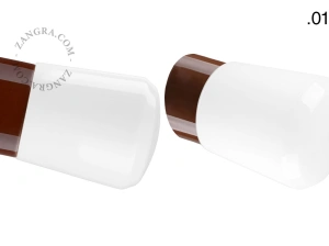 brązowa porcelanowa lampa ścienna David - Ø 10 cm