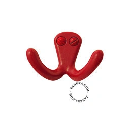 gancho duplo vermelho
