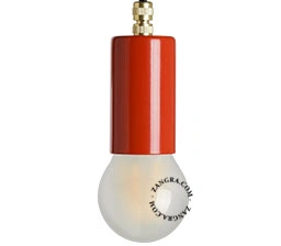 E27 röd lamphållare