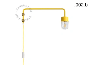 gele wandlamp Abbie met pivoterende arm