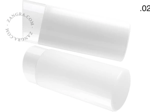 biała porcelanowa lampa ścienna David - Ø 10 cm