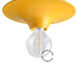 aplique o plafón amarillo redondo - Ø 26 cm
