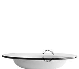 djupt fat i vit emalj - Ø 24 cm