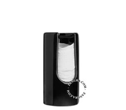 black porcelain cotton pad dispenser