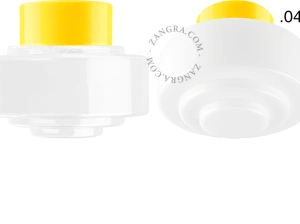 lámpara de porcelana amarilla David - Ø 10 cm