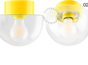 lámpara de porcelana amarilla David - Ø 10 cm