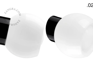 czarna porcelanowa lampa ścienna David - Ø 10 cm
