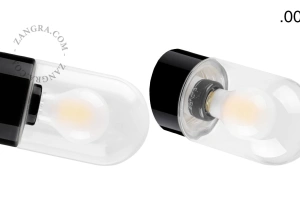 czarna porcelanowa lampa ścienna David - Ø 10 cm