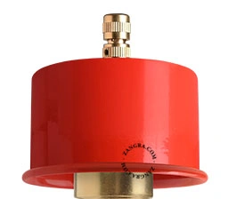 rote Lampenfassung für Hängelampe - Ø 8,5cm