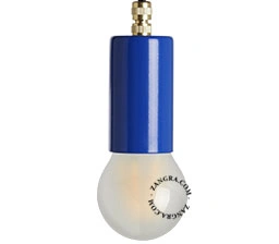 E27 blå lampeholder
