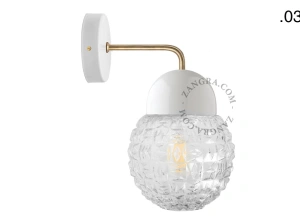 wandlamp van porselein en glas