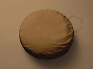 taie d'oreiller khaki ronde