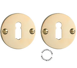 brass keyhole covers
