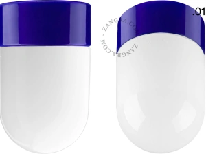 blue porcelain lamp David - Ø 10cm