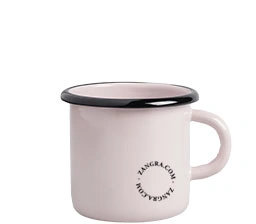 taza esmaltada 40 cl - rosa