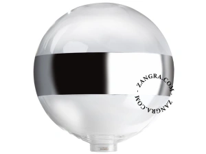 globe – ring silver mirror