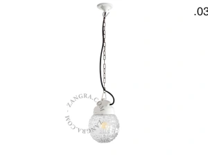 hanglamp van porselein en glas  - IP54