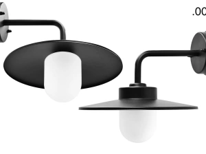 black wall light Eduardo - IP54