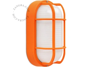 pomarańczowa lampa grodziowa Benji - IP44