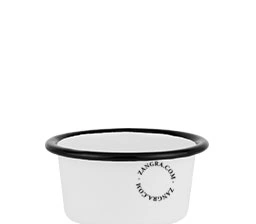 wit emaille potje Ø 9 cm