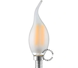 lampadina LED a filamento E14 dimmerabile - a candeliere a forma di fiamma - 2700K - 4W