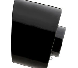 applique en porcelaine noire résistante à l'eau - Ø 8,5 cm