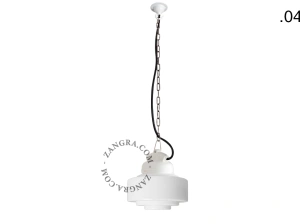hanglamp van porselein en glas  - IP54