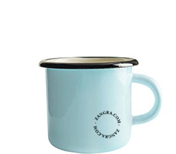 tasse en émail bleu - 40cl