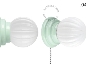 green porcelain Art Deco table or wall light