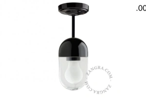 lampa porcelana ze szklanym kloszem