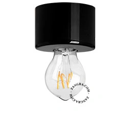 czarna lampa ścienna lub sufitowa - Ø 8,5 cm(colour-2021: black)