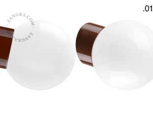 brązowa porcelanowa lampa ścienna David - Ø 10 cm