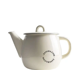 ivory enamel teapot - 1l