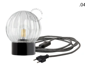 tafel- of wandlamp in porselein - Ø 10 cm