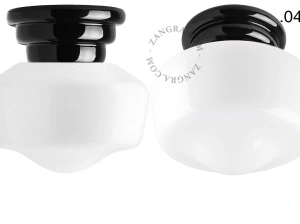 black porcelain Art Deco light Daniel
