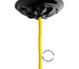 ceramic ceiling rose - black
