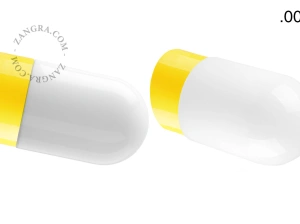 yellow porcelain wall light David - Ø 10 cm