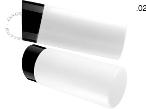 czarna porcelanowa lampa ścienna David - Ø 10 cm