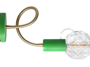 lampe verte avec bras flexible