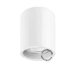 overflademonteret spotlight Aglae i porcelæn - Ø 6 cm