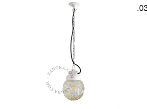 hanglamp van porselein en glas  - IP54