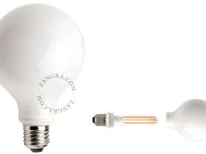 LED dimmable - verre opale - 2700K - 4W - Ø 9,5 cm