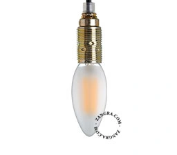 E14 gylden lampeholder